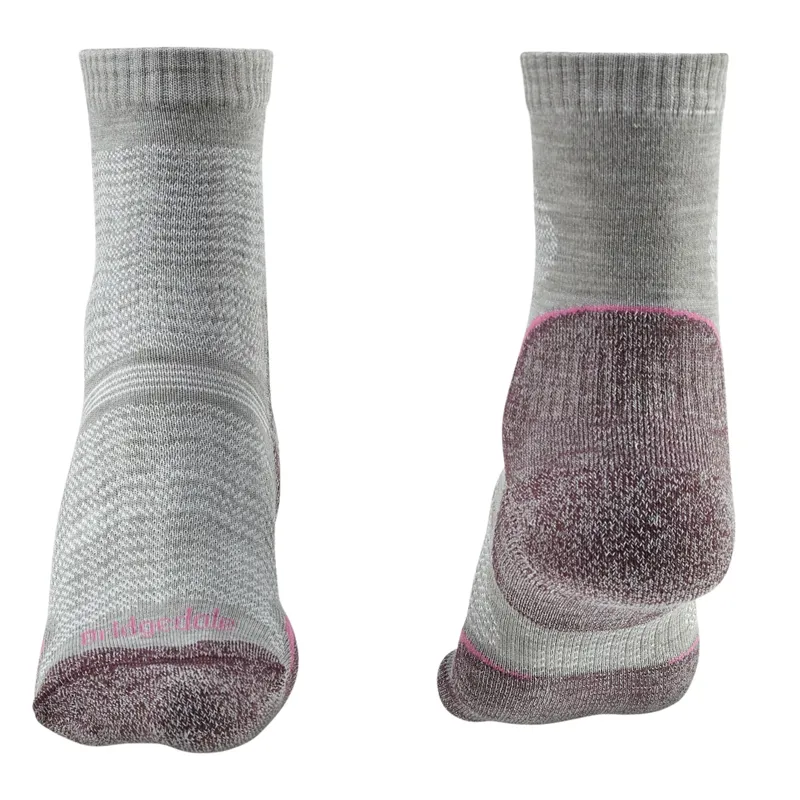 Bridgedale Hike UltraLight T2 Endurance Crew Socks Womens in Aubergine-1